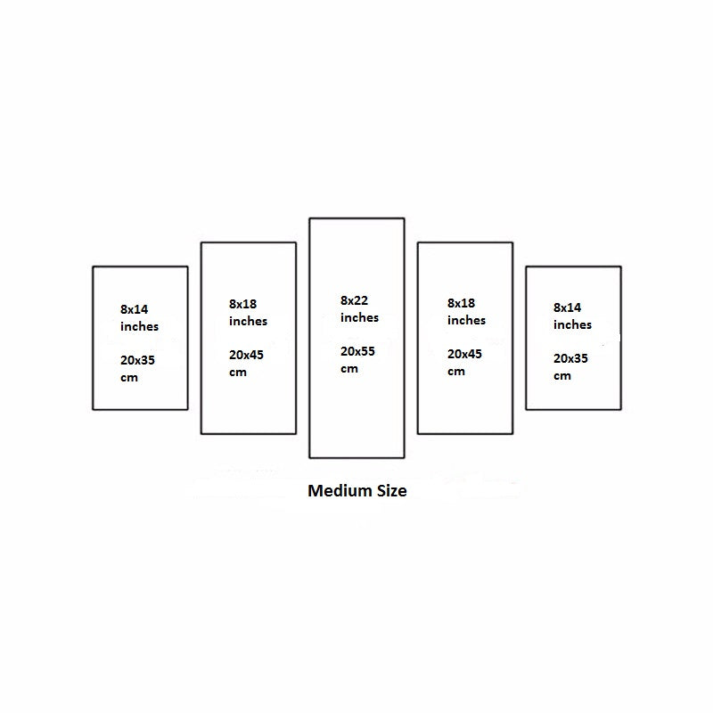 Jesus Lamb World Sunset Christianity Five Piece Canvas Wall Art Home Decor Multi Panel 5