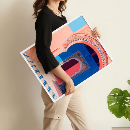 Big Prints For Walls | Set of 2 Moroccan Inspired Wall art Prints