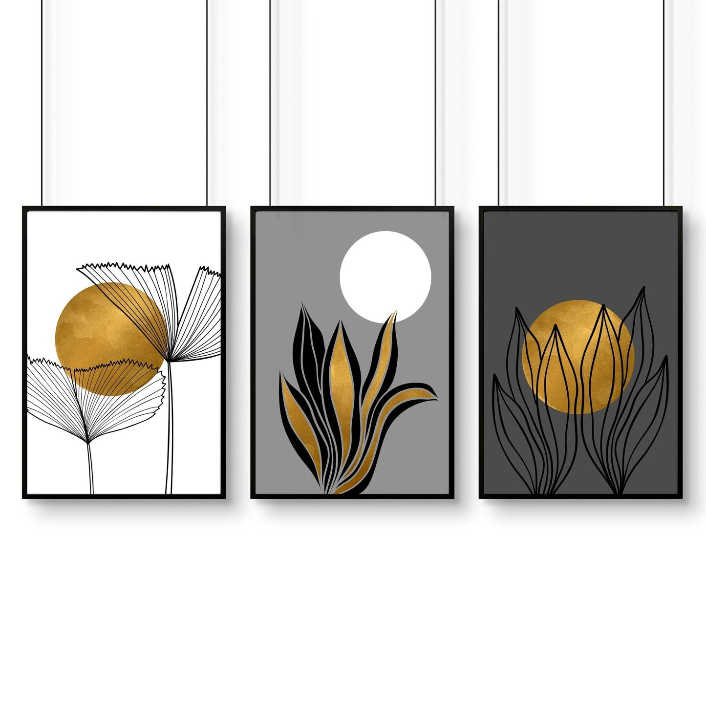Desk office decor | set of 3 wall art prints