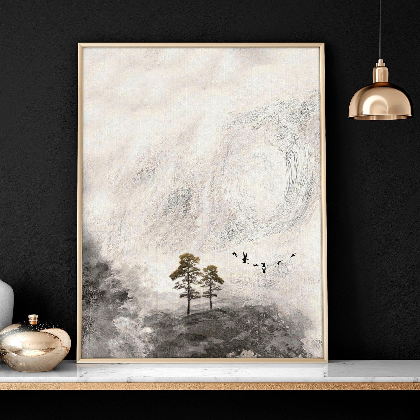 Large living room wall art | set of 3 wall art prints