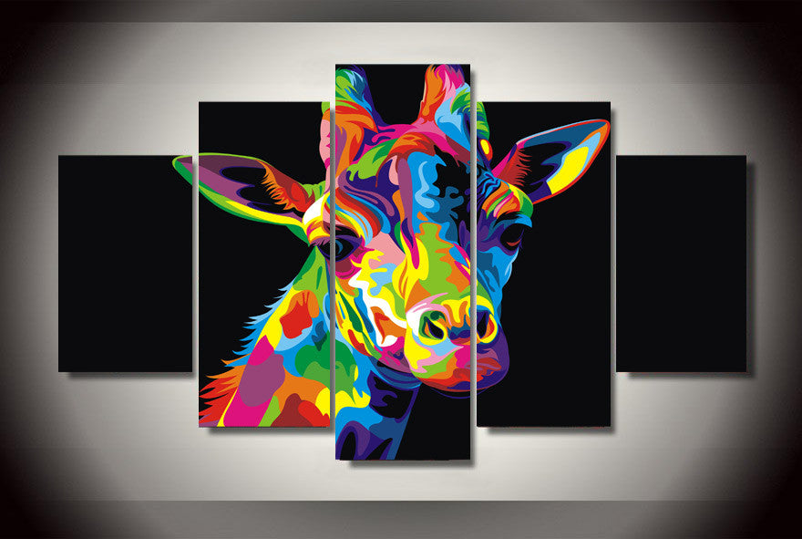 Colorful Giraffe Abstract
