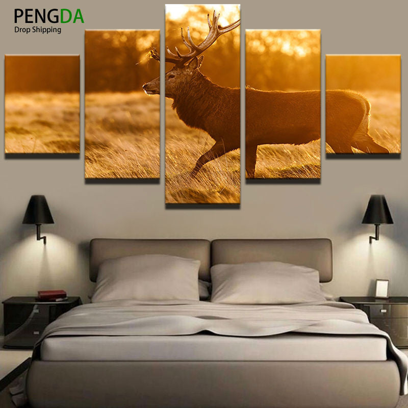 Deer Buck Wildlife Canvas Print