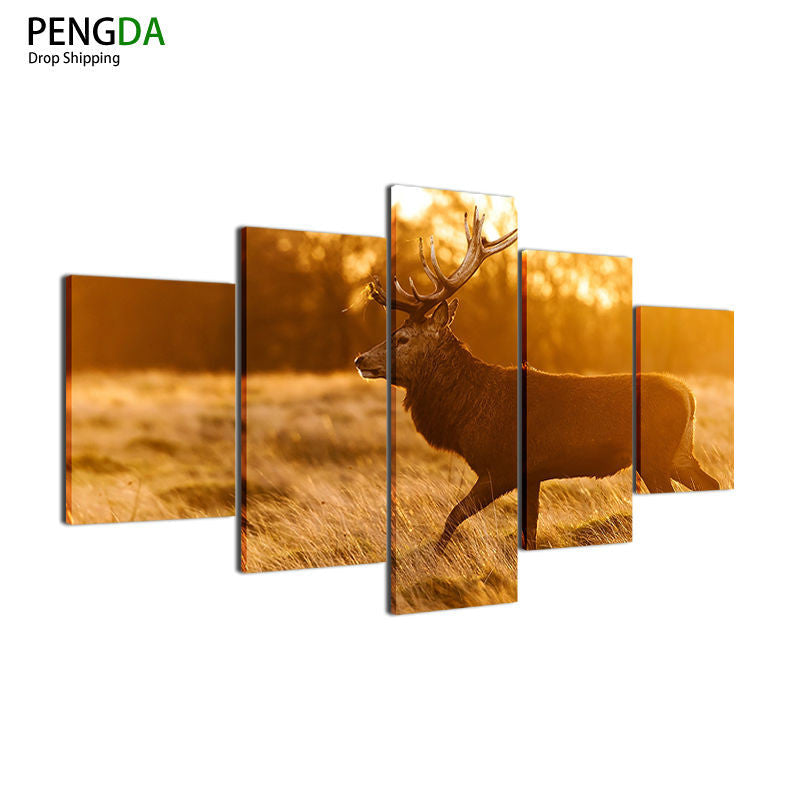 Deer Buck Wildlife Canvas Print